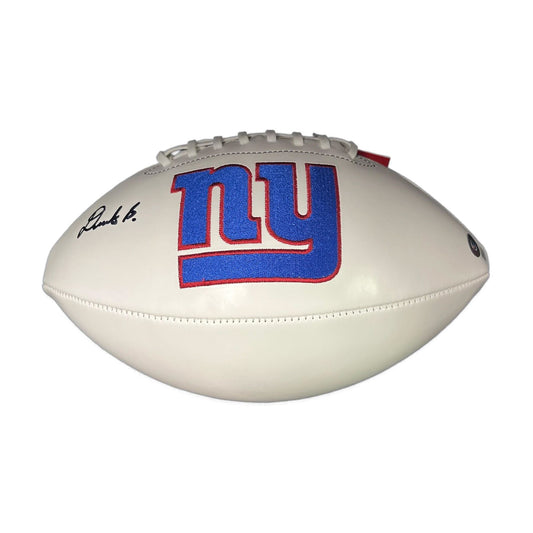 Deonte Banks Autographed Logo Football - Beckett Auth