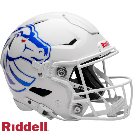 Boise State Broncos White F/S SpeedFlex Football Helmet