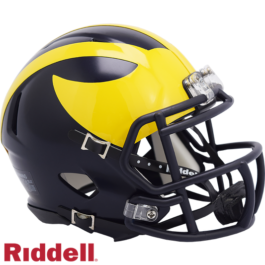 Michigan (Wolverines) Primary Speed Mini Football Helmet