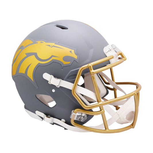 Denver Broncos SLATE Full Size Authentic Football Helmet