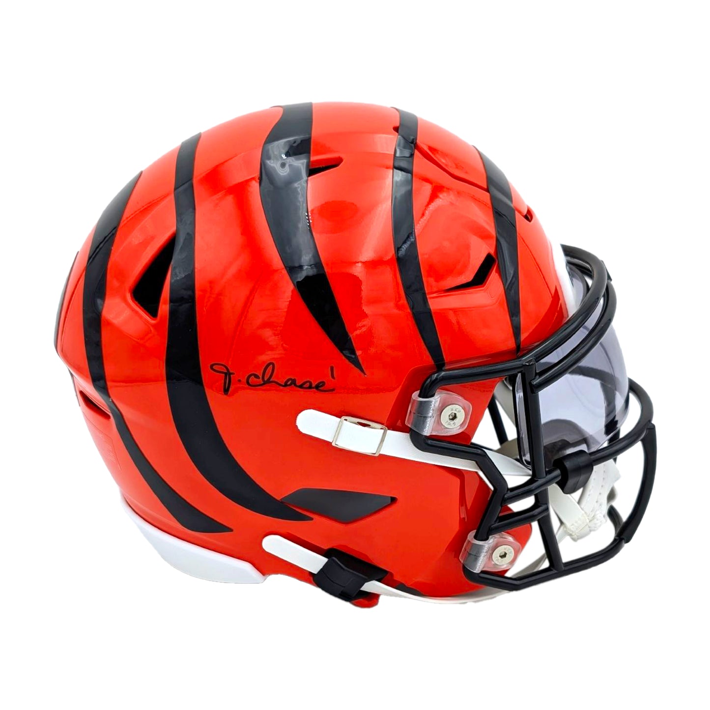 Ja'Marr Chase Signed Bengals Speedflex MIDI Helmet - Beckett