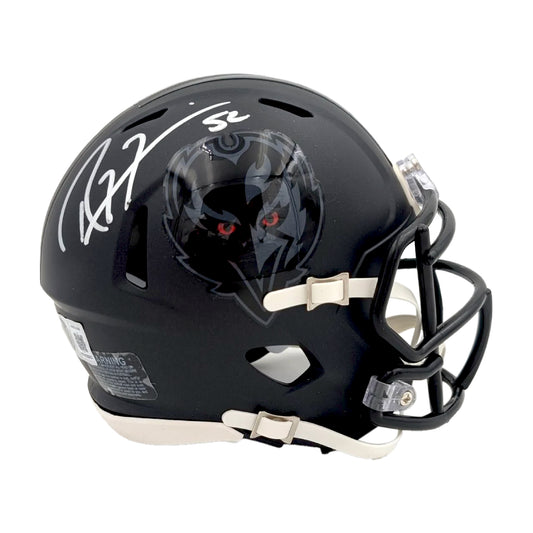 Ray Lewis Signed Ravens OFA 26 #2 Mini Football Helmet - Beckett