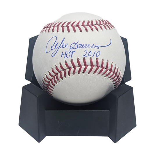 Andre Dawson Autographed Official MLB Baseball with HOF 2010 Inscription. Beckett Authentication.