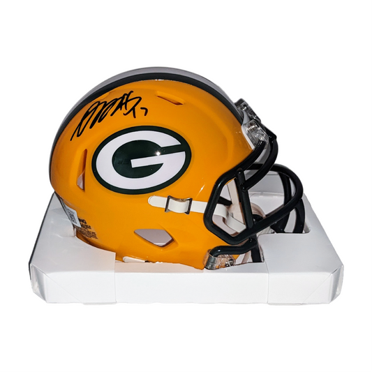 Davante Adams Autographed Green Bay Packers Yellow Full Size