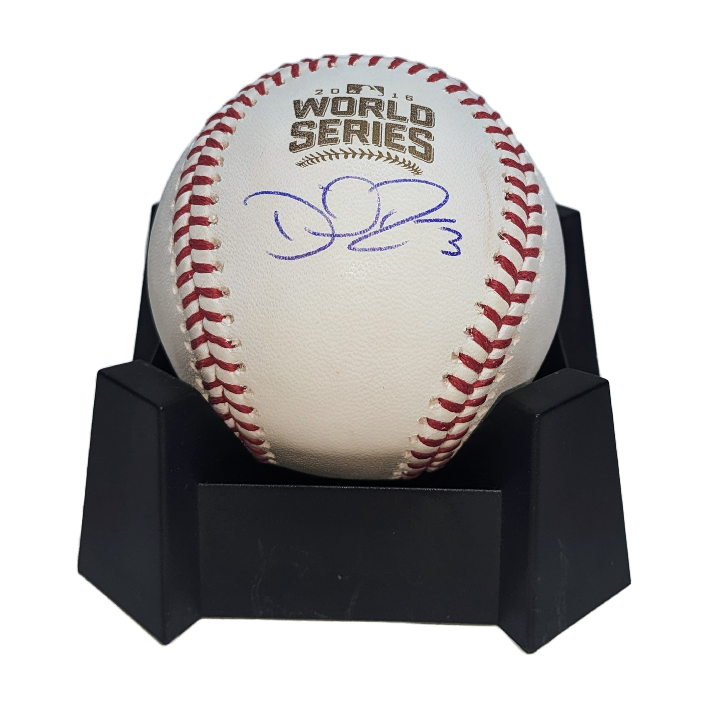 David Ross Autographed Official 2016 World Series Baseball. Beckett Authentication.