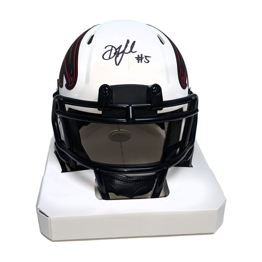 Drake London Signed Authentic Atlanta Falcons Riddell Lunar Helmet NFL