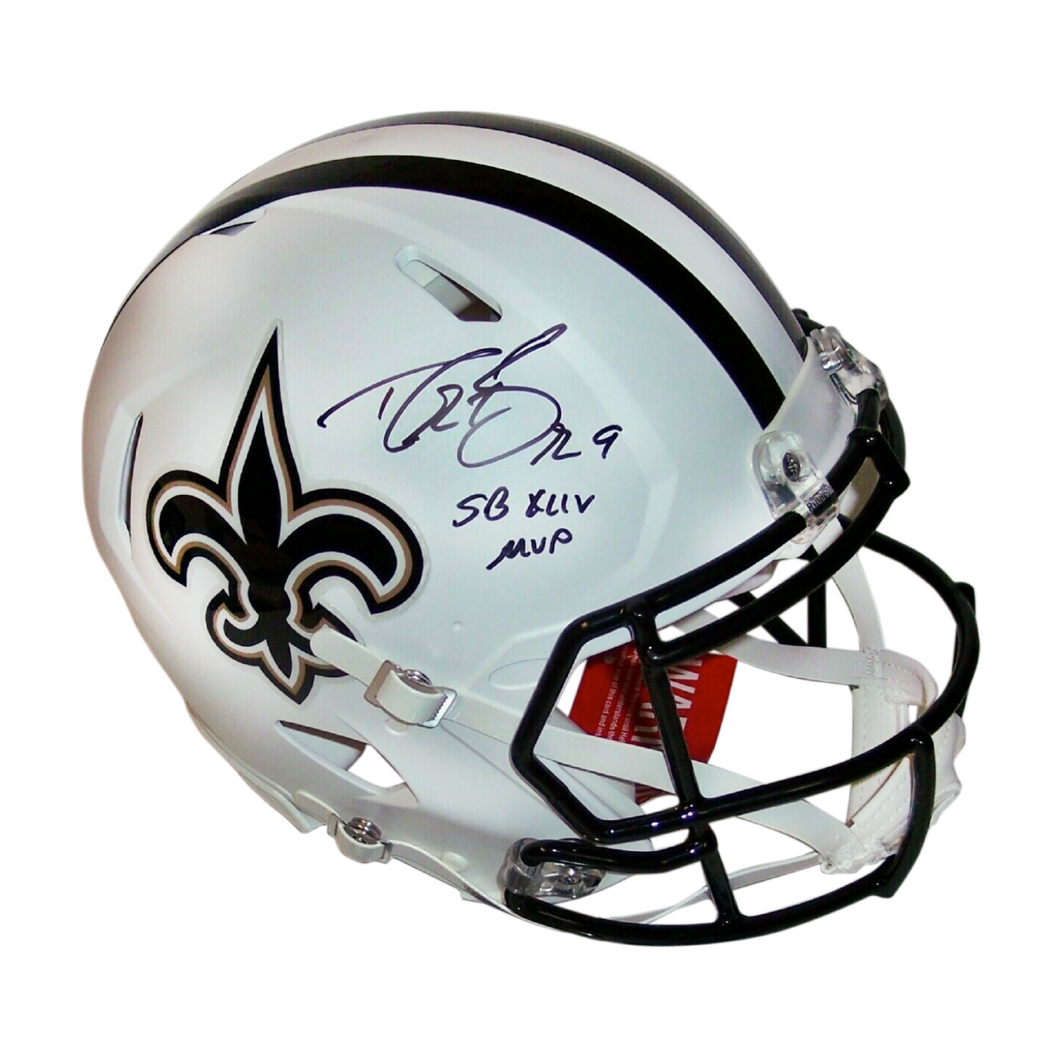 : Drew Brees Autographed Hand Signed Riddell New Orleans