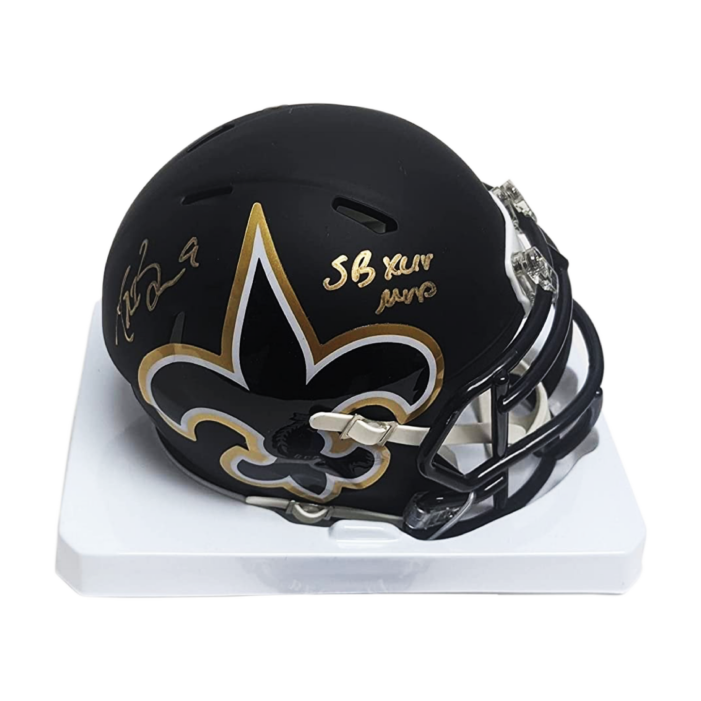 Drew Brees Autographed New Orleans Saints AMP Football Helmet