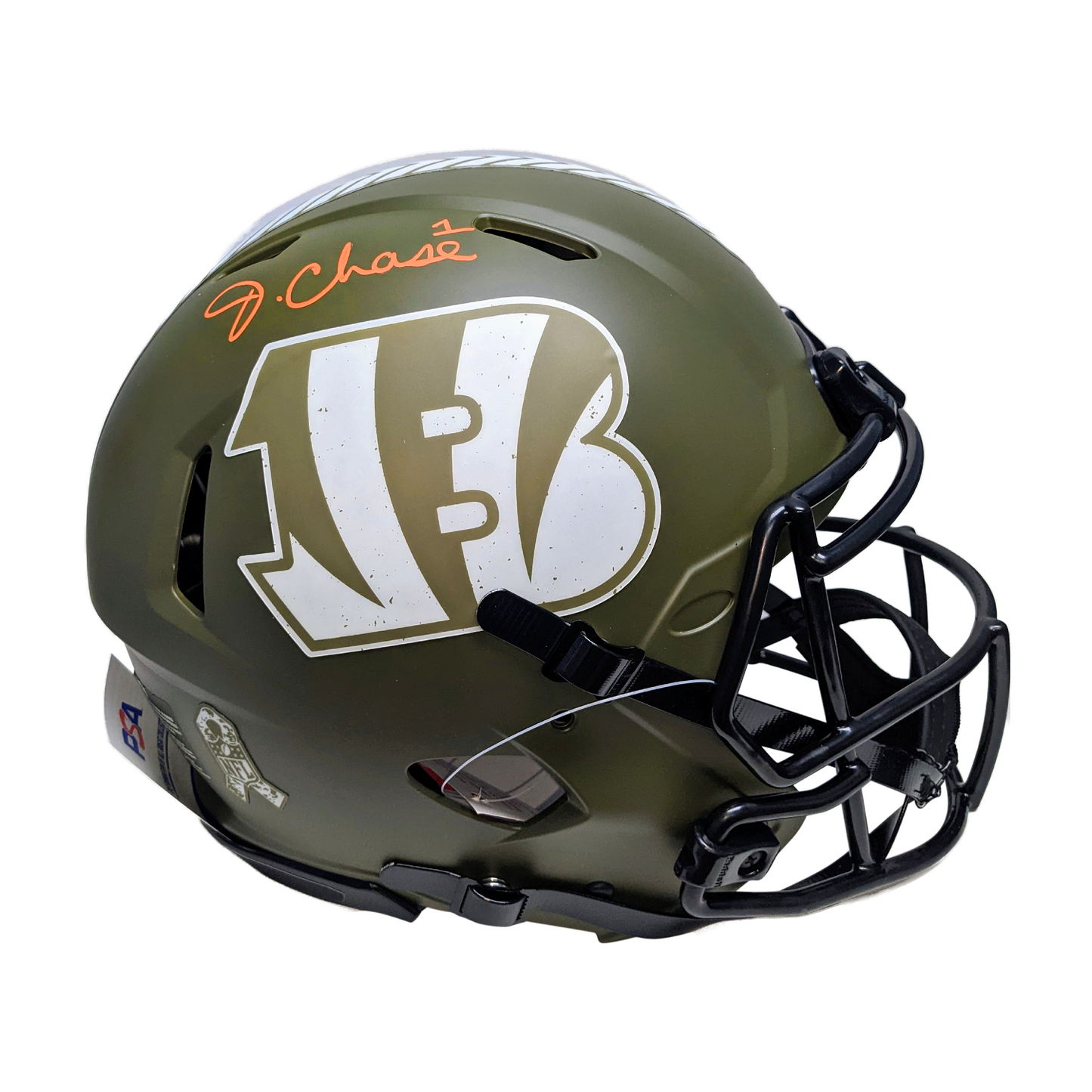 Ja'Marr Chase Signed Authentic Cincinnati Bengals Salute To Service NFL Full Size