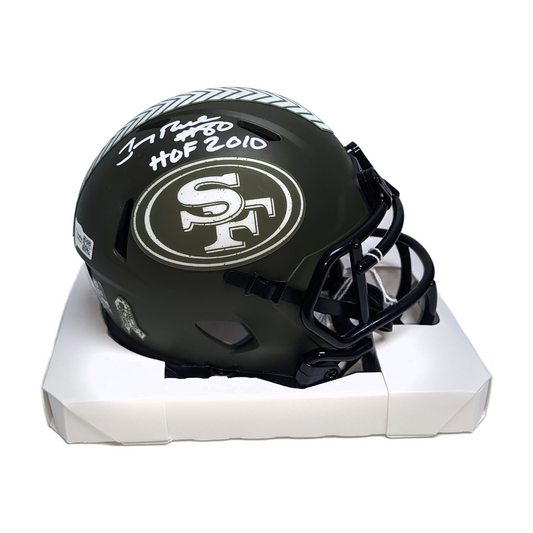 Jerry Rice San Francisco 49ers Autographed Throwback Mini-Helmet