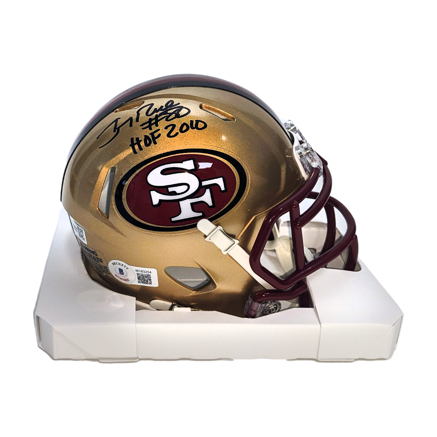 Jerry Rice - Miniature Helmet Signed