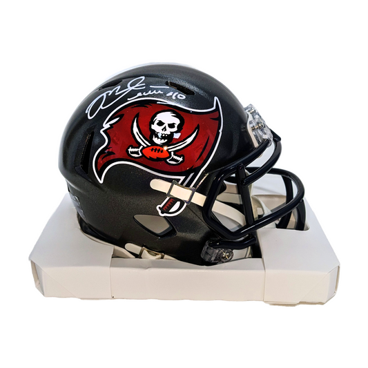 Mike Alstott Signed Authentic Tampa Bay Buccaneers Riddell Speed Mini NFL 