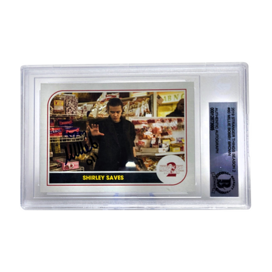 Millie Bobby Brown Autographed Stranger Things Season 2 Card #80 - Beckett Authentic Auto