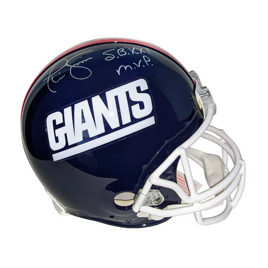 Phil Simms Autographed Hand Signed New York Giants VSR4 Full Size Authentic Pro Football Helmet with SB XXI MVP Inscription - Fanatics Authentication