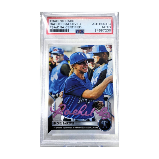 Rachel Balkovec 2022 Topps NOW Autographed Card - PSA Encapsulated NG