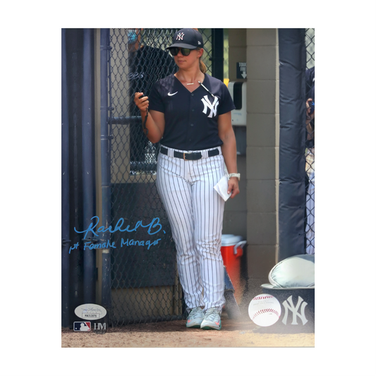 Rachel Balkovec New York Yankees Autographed 8x10 - JSA Authentication