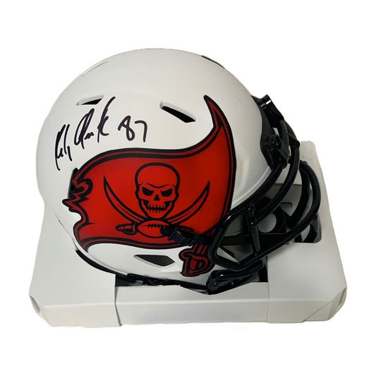 Rob Gronkowski Autographed Hand Signed Tampa Bay Bucs Riddell Lunar Speed Mini Football Helmet - PSA/DNA