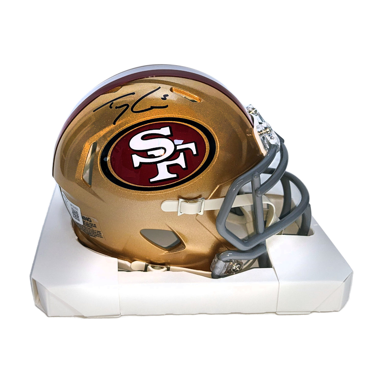 Gold on everything!  Football helmets, Nfl football 49ers, 49ers football