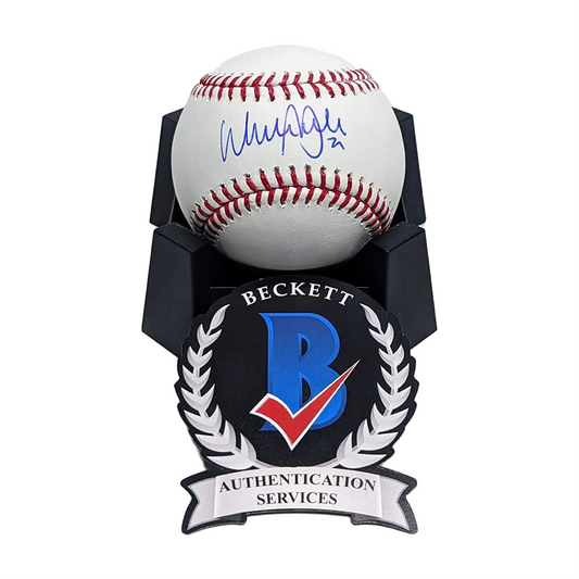 Walker Buehler Autographed Official Baseball. BAS Authentication.