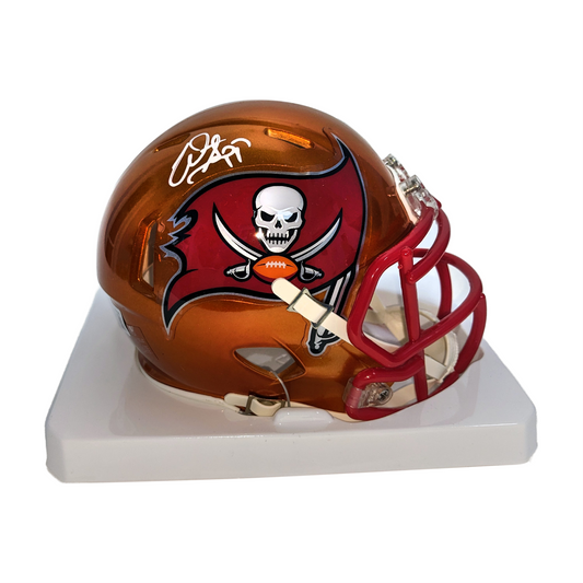 Mike Alstott Tampa Bay Buccaneers Autographed Riddell Flash Alternate Speed  Mini Helmet