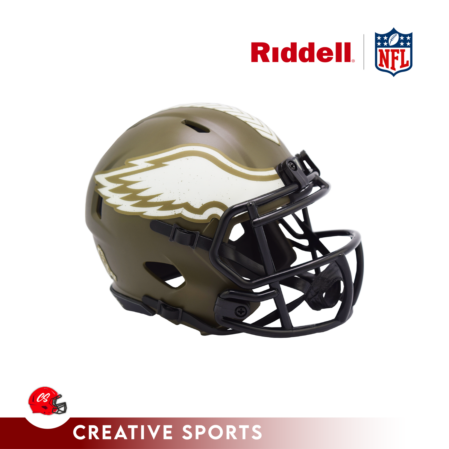 Philadelphia Eagles Salute to Service Speed Mini Helmet – Creative