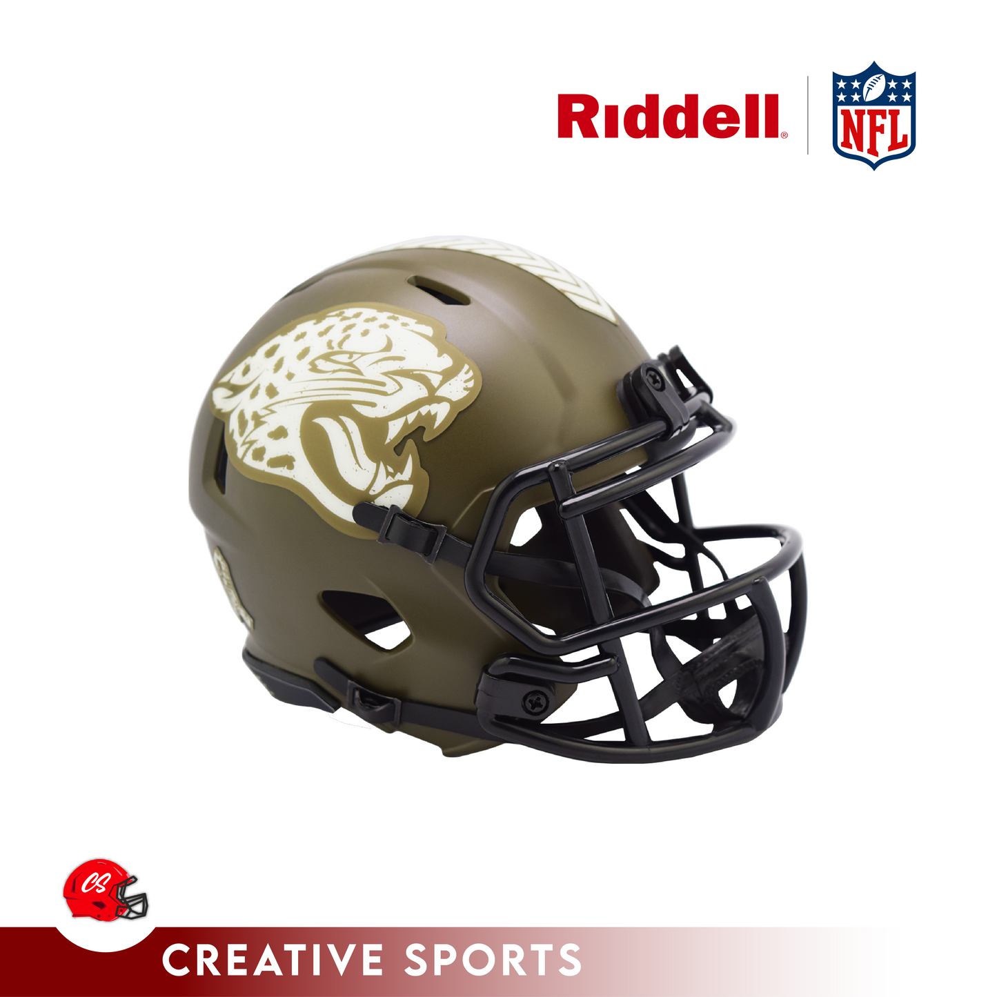 Riddell Jacksonville Jaguars 2022 Salute To Service Speed Mini Helmet