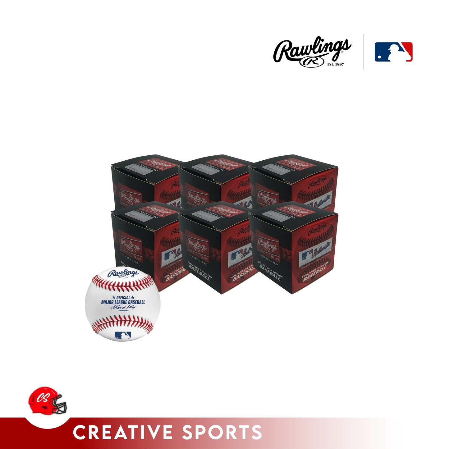 ROMLB Rawlings Official MLB Leather Game Baseball Robert Manfred - 6