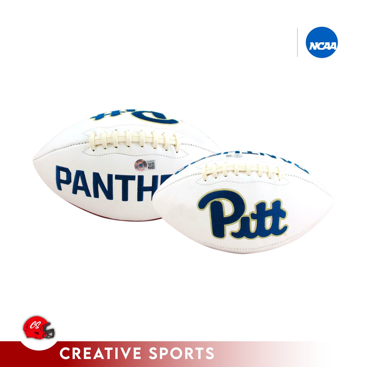 Pittsburgh Panthers Full Size Logo Signature Football