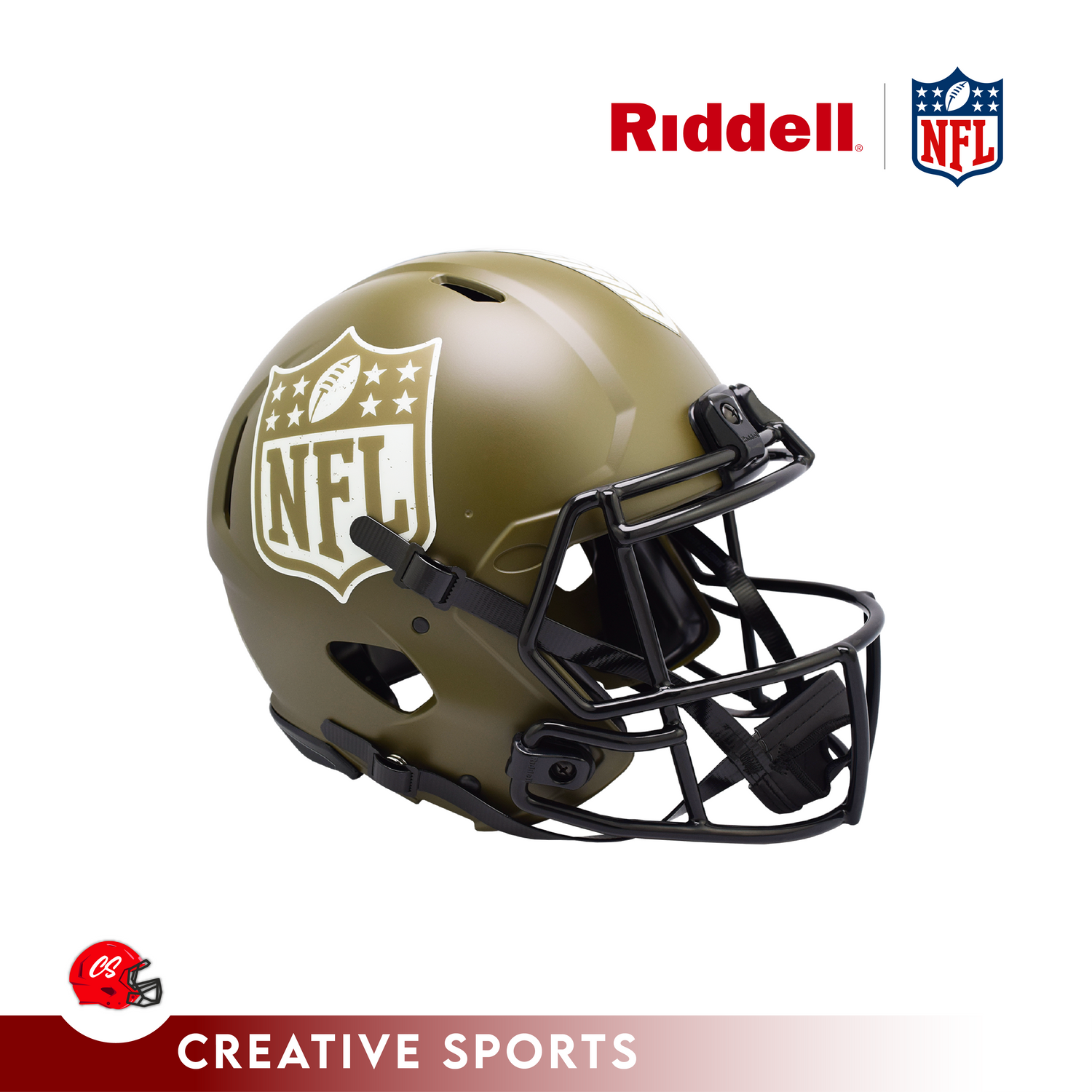 Riddell 2022 Salute To Service Shield Logo Speed Authentic Helmet